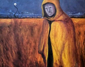 King in Yellow XI - original oil painting - Hastur Carcosa Cthulhu Lovecraftian Horror