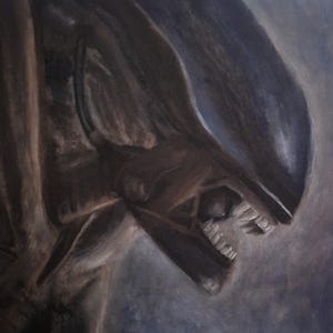 Alien, Xenomorph - original oil painting - direct from artist