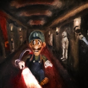 Luigi&#39;s Halloween - original artwork - direct from artist