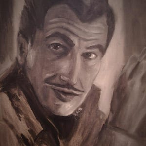Vincent Price - original oil painting - Horror portrait, direct from artist