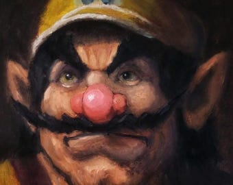 Wario, Portrait of a Garlic Lover - 8x10&quot; art print