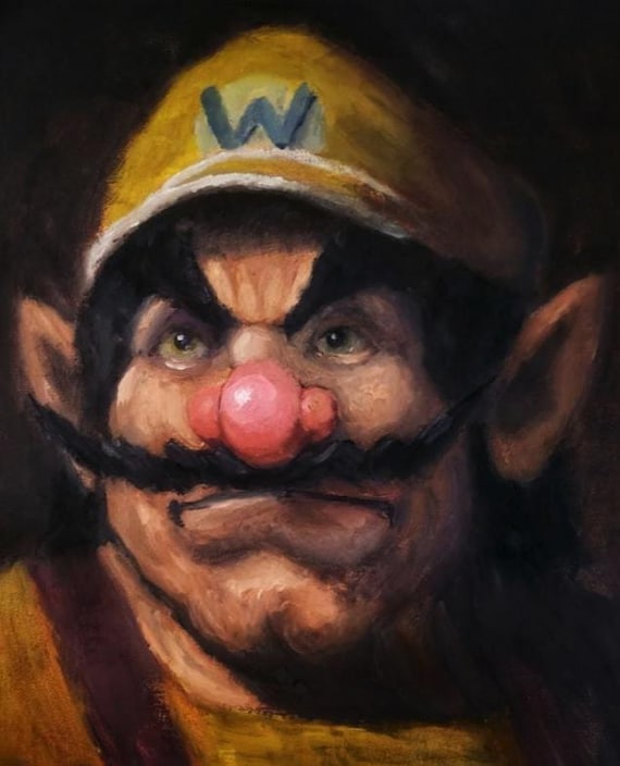 Wario, Portrait of a Garlic Lover - original artwork print - direct from artist