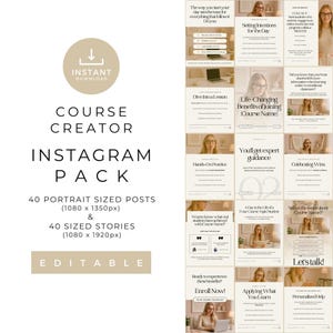 Instagram Templates: Course Creator Social Media Bundle