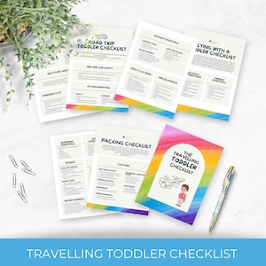 Travelling With Toddlers Checklist, Editable And Printable List , Travel Agent Resource, Packing List For Baby And Kids, Instant Download