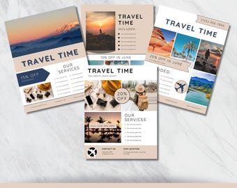 Travel Agency Flyer Templates | Editable, Printable Marketing Material