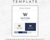 Realtor Branding | Brand Board | Branding Templates For Canva | DIY Branding Package Template | Brand Guideline Template | Editable | MM007