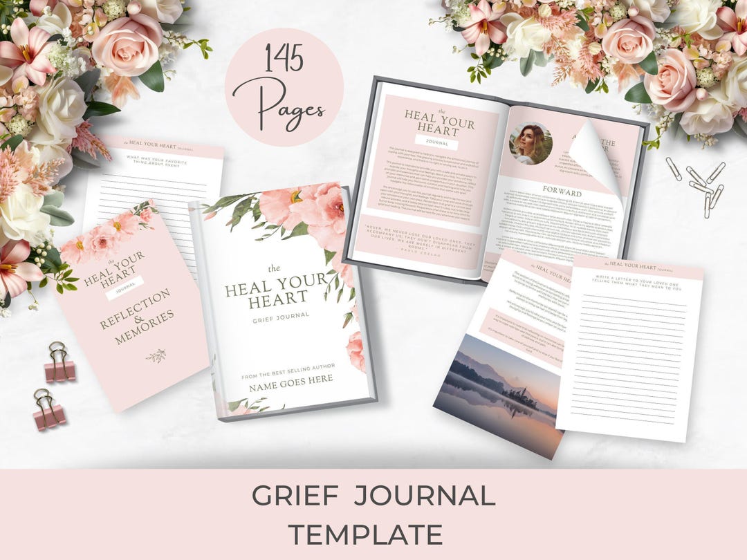 Journal Prompts for Self-healing | Guided Grief Journal | Bereavement ...