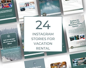 Vacation Rental Instagram Story Templates for Airbnb Hosts and Short Term Holiday Home Owners | Editable, Engaging Social Media Content