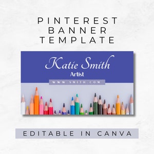 Pinterest Banner | Pinterest Template | Pinterest Blogger | Digital Download | Canva Pinterest Template | Pinterest Branding | MM11