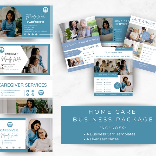 Home Care Business Package | Personal Care Agency | Elderly Care | Instant Download | Home Health Care | Non Medical Care | Caregiving