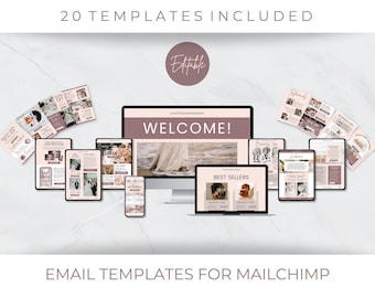Modelli di email Mailchimp / Progetti di newsletter Canva modificabili