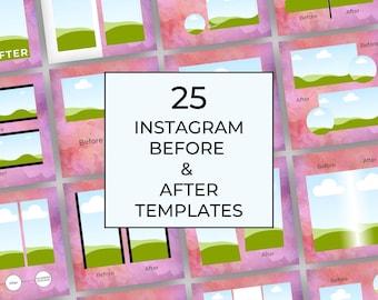 Plantillas de Instagram de antes y después / Publicaciones de cuidado de la piel y spa médico