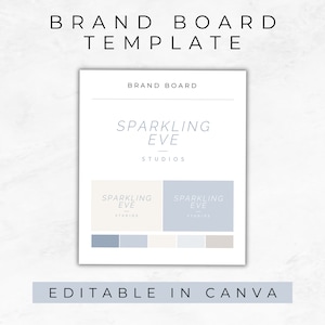 Branding Guidelines Board, Brand Kit Template, Canva Branding Kit, Instant Download, Business Branding, Brand Board Template, MM005