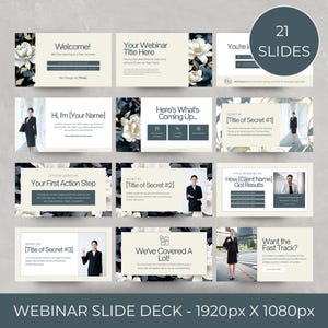 Presentación de seminarios web sobre temas femeninos: plantillas editables y fáciles de usar para talleres y clases magistrales en línea