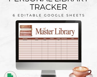 Digital Reading Journal Google Sheet: Editable Book Tracker Spreadsheet
