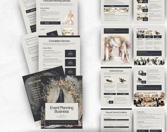 Editable Pricing Guide for Event Planners | A Must-Have Tool for Your Event Planning, Wedding Organizing and Party Planning Business