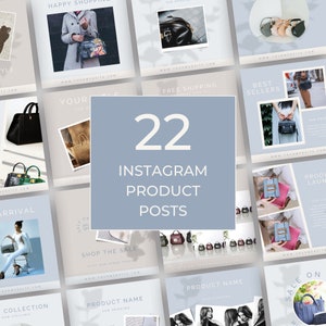 Instagram Post Template Product, Business Social Media Posts, Instant Download, E-commerce Templates, Boutique And Clothing Store, MM005