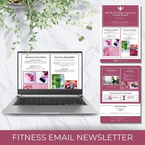 Fitness E-Mail-Newsletter | Bearbeitbare Done For You-Vorlage für Fitnessstudio-Besitzer, Gesundheitscoaches und Personal Trainer | Geschäftliches Online Marketing
