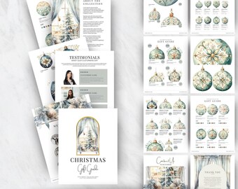 Christmas Gift Guide Catalogue Template for Online Retailers, Boutique Owners and Home Based Businesses to Display Your Holiday Products