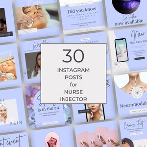 Aesthetics Nurse | Injector | Botox and Filler Templates | Botox Instagram Templates | Lilac Luxury | Aesthetician Instagram Template