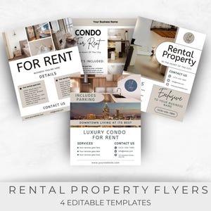 Rental Property Flyer Template | Apartment Lease & Airbnb Marketing