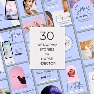 Aesthetics Nurse | Botox | Filler | Medical Spa Instagram | Botox And Filler Canva Template | Nurse Injector Templates | Instagram Story
