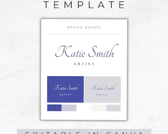 Brand Guidelines | Editable Canva Branding Kit | Digital Download | Business Template | Brand Mood Board | Brand Board Template | MM11