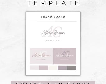 Canvassjablonen | Kant-en-klare brandingkit | Sjabloon bedrijfsbranding | Merkbord | Sjabloon voor merkkit | Logo-ontwerp | Brandingkit | MM004