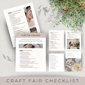 Craft Fair Vendor Checklist | Editable and Printable Planning Tool for Successful Events | Perfect for Handmade Businesses and Pop Up Shops
