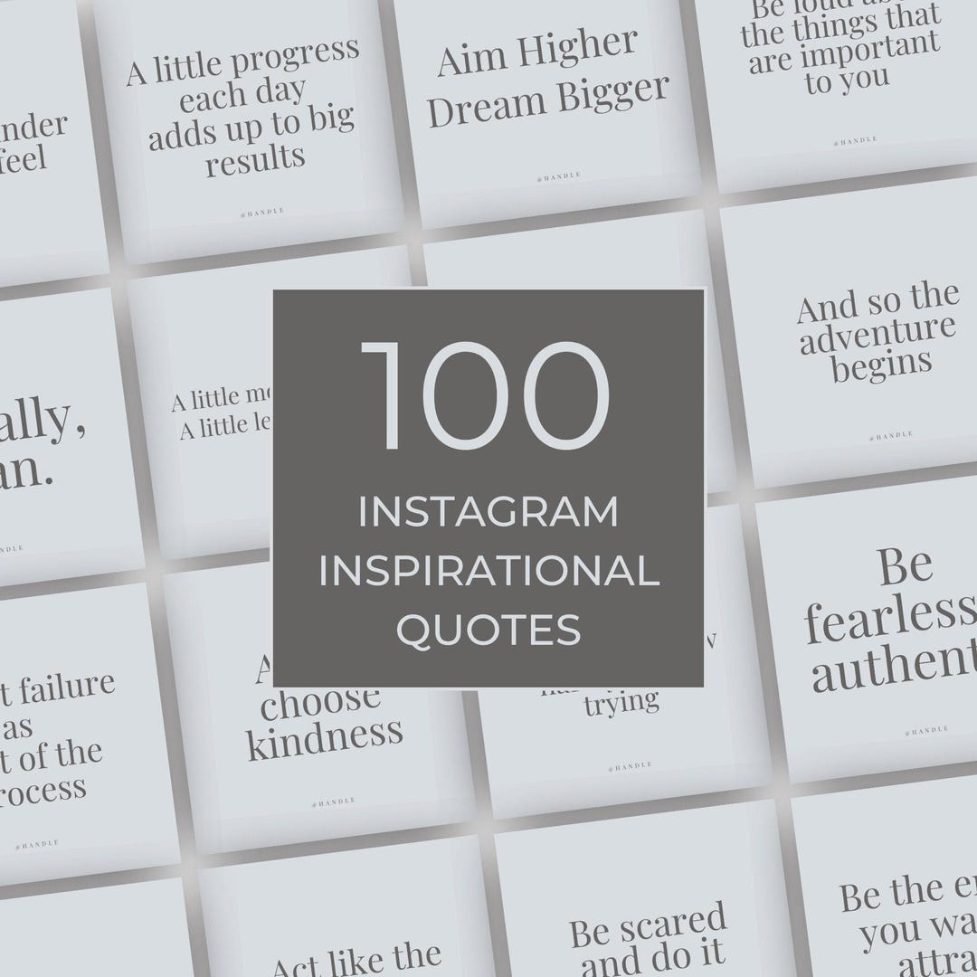 Encouraging Posts Motivational Quote Set | Social Media Posts | Editable Quote Canva ...