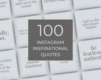Conjunto de citas motivacionales / Publicaciones en redes sociales / Plantillas Canva de citas editables / Plantilla de publicación de citas inspiradoras / Citas de Instagram / MM002