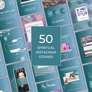 Spiritual Instagram Stories | Mystical Instagram Templates | Instant Download | Spiritual Coach | Astrology Instagram | Law Of Attraction