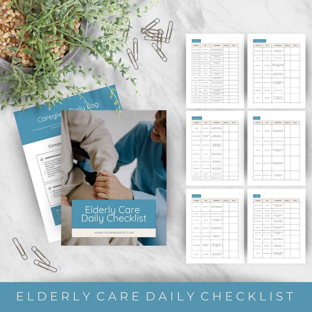 Daily Care Plan for Elderly Template Editable Printable Daily Daily Care Plan for Elderly Template Editable Printable Daily