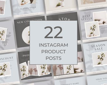 Neutral Templates | Social Media Templates | Instagram Engagement | Social Media Posts | Instagram Post Templates | Canva Templates | MM002