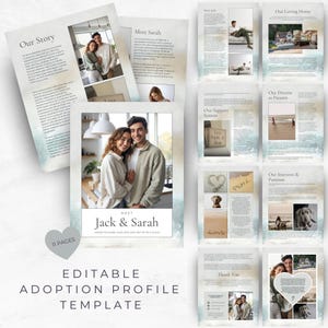 Adoption Profile Template: Modern Editable Booklet