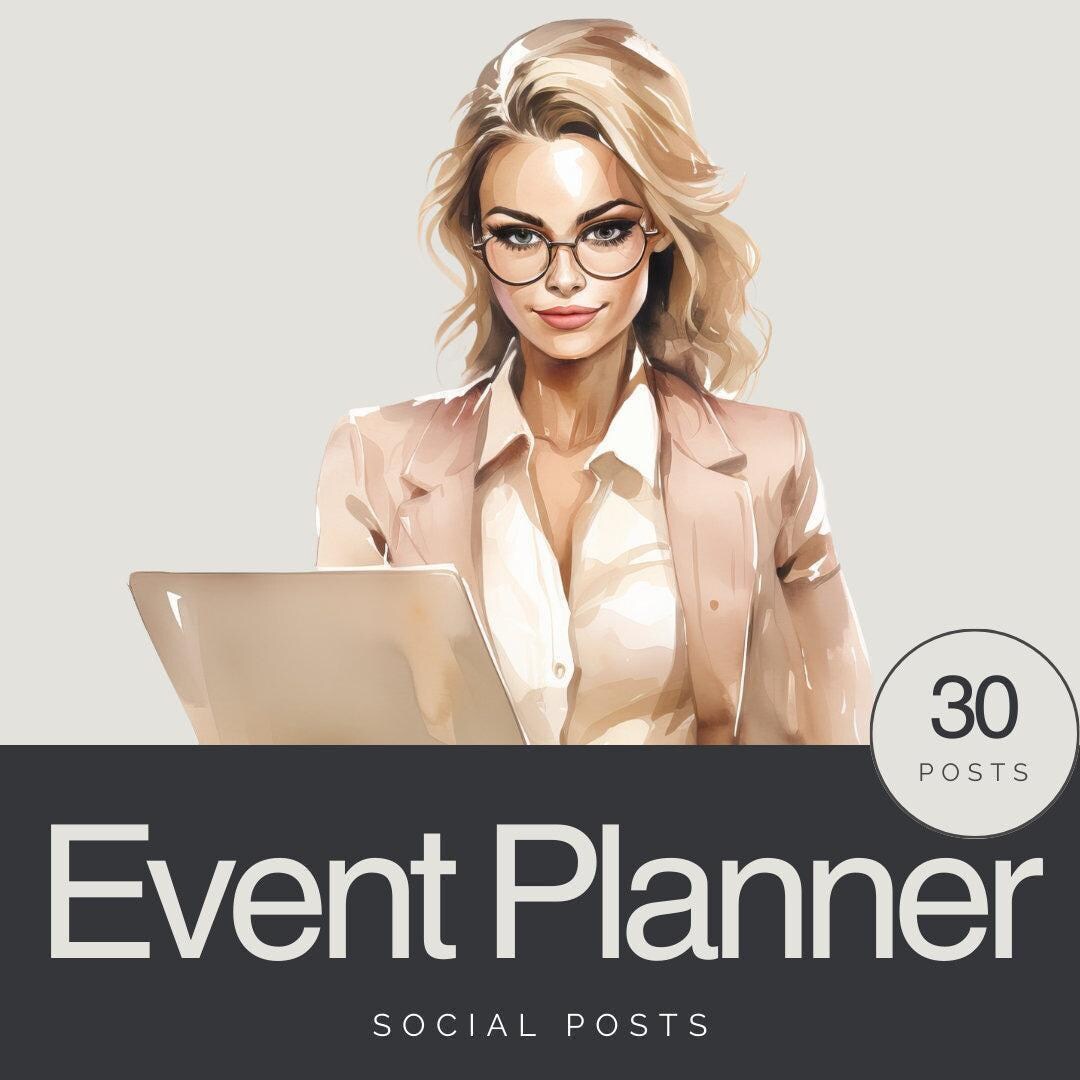 Event Planner Instagram Post Templates | Editable Wedding & Corporate ...