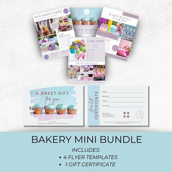 Bake Voucher Template Etsy