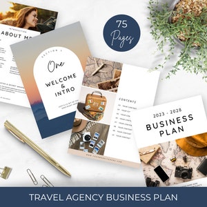 Travel Agency Business Plan Template | Editable and Printable Tool for Travel Advisors and Vacation Planners Starting a Small Business