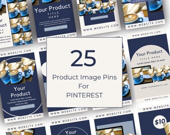 Pines de Pinterest / Plantillas de Pinterest / Plantilla de Pin / Marca de Pinterest / Pines de Canva / Pines de producto / Pines virales / Plantillas de Blogger / MM007