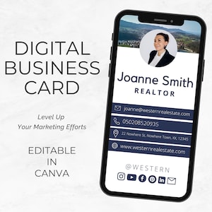Canva Template | Real Estate Agent | Modern | Realtor Business Card | Editable Card | Realty Professional | Entrepreneur | Realtor | MM007