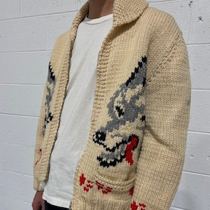 1950's Wolf Cowichan Sweater