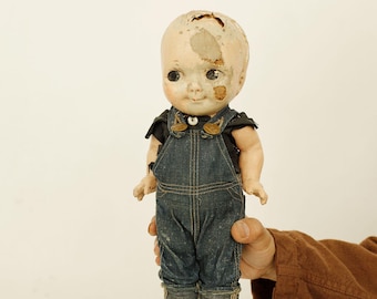 1930s Buddy Lee Advertising Doll, Denim Overalls - Etsy