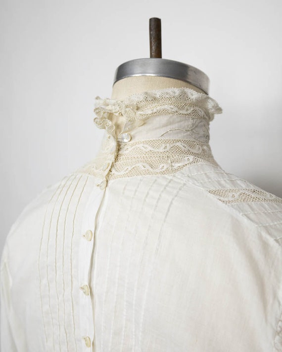 Edwardian Hand-sewn Blouse - image 9