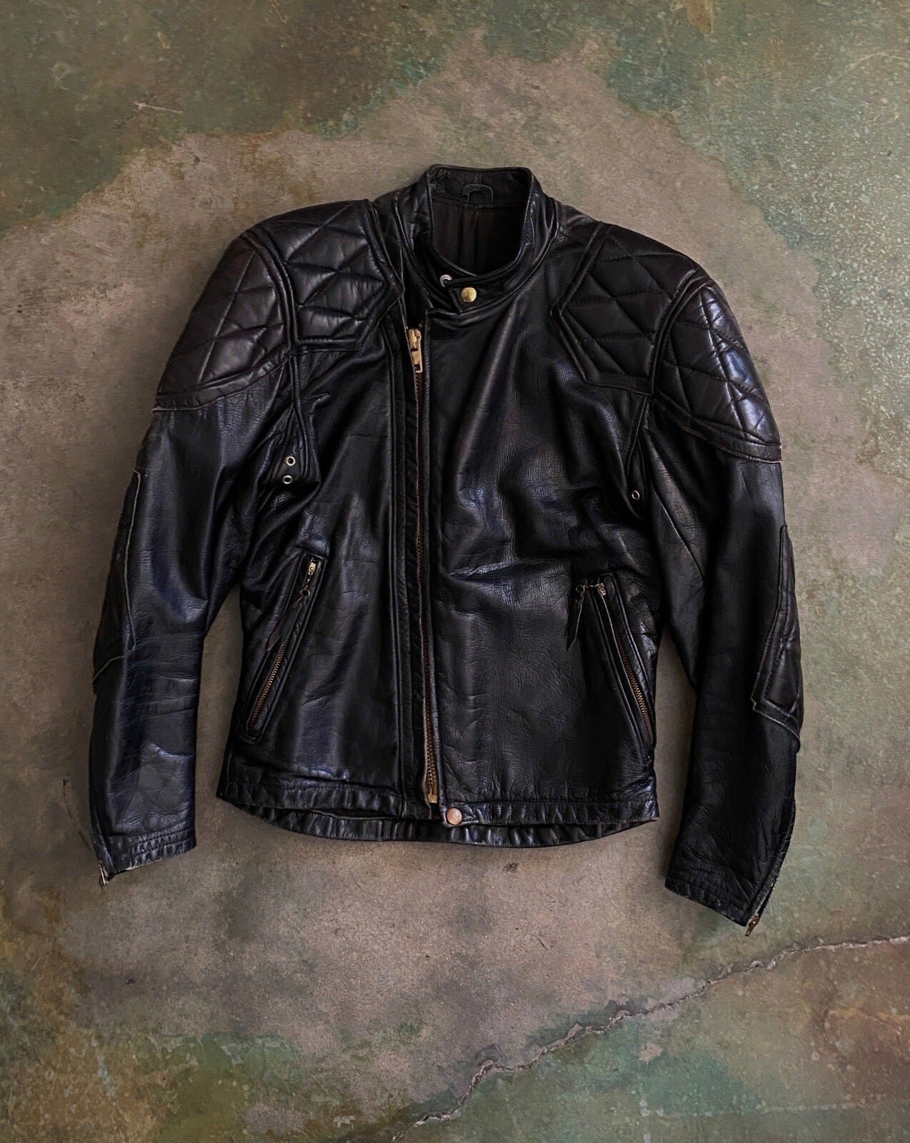 1960's Langlitz Leather Padded Jacket Cascade - Etsy