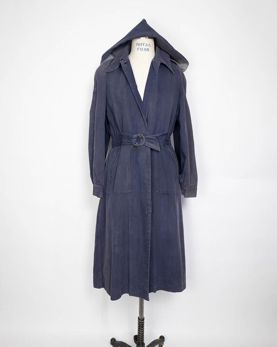 1940's Detachable Hood Trench Coat
