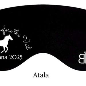 Zip-up beanie with integrated moldable eye mask in Black The Butterfly Hat image 7