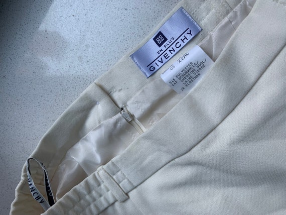 80s 90s Authentic Givenchy off white ivory tube s… - image 1
