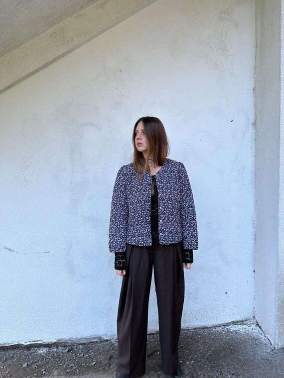 Vintage floral jacket, patchwork jacket, floral t… - image 2