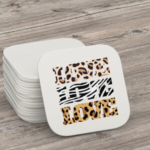 LOVE Love Love, Animal Print, PNG Digital File, Love Trio, Love times three, Kids Love shirt, Valentines Shirt, School Shirt, Love Mug