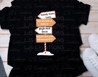 Candy Cane Land, Jingle bell rock, marshmallow winter, waar ben je Kerst SVG en PNG (digitaal bestand)